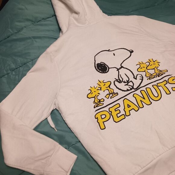 "Peanuts" official brand fleece lined hoodie. Size: M (7-9) (0855) - Picture 3 of 9